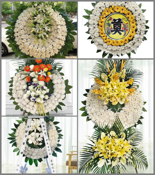 山西长治沁县段柳乡黑峪沟村花圈速递